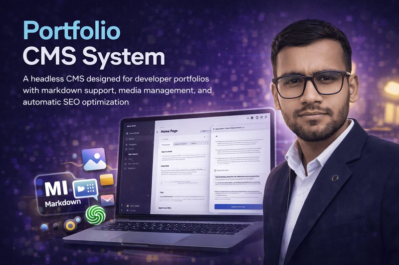 Portfolio CMS System with Markdown Support and Media Management - Headless CMS by SHYAM BIHARI KUMAR