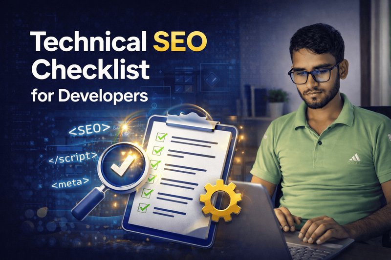 Technical SEO Checklist for Web Developers and Site Optimization - Developer Guide by SHYAM BIHARI KUMAR